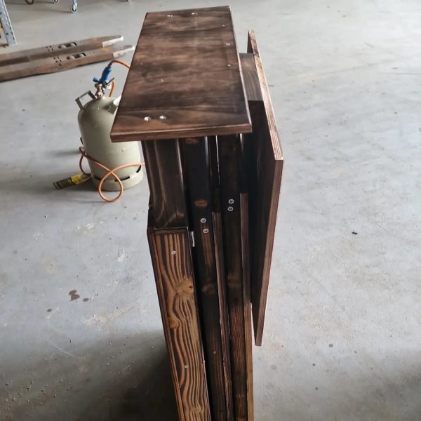 Holz Müll Tonnen Verkleidung Faltbar – Bild 2